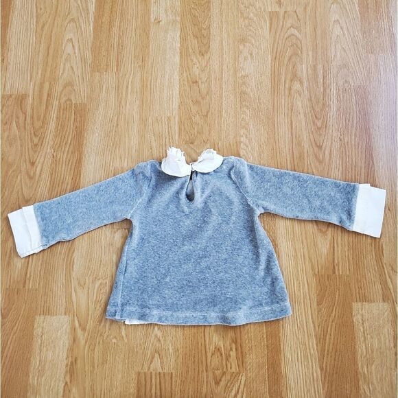 Lapin House Blue Rose Velvet Top & Leggings Set size 2 - Picture 8 of 14